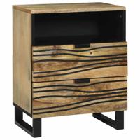 Nachtkastje met lade Bruin 50 x 33 x 60 cm massief mangohout