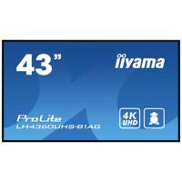 Iiyama PROLITE LH4360UHS-B1AG Digital Signage display Energielabel: G (A - G) 108 cm 42.5 inch 3840 x 2160 Pixel 24/7