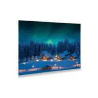 Achtergrond canvas led noorderlicht