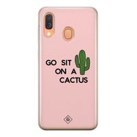 Samsung Galaxy A40 siliconen hoesje - Go sit on a cactus
