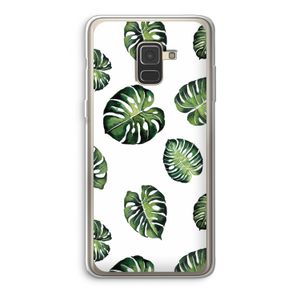 Tropische bladeren: Samsung Galaxy A8 (2018) Transparant Hoesje