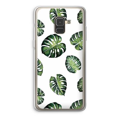 Tropische bladeren: Samsung Galaxy A8 (2018) Transparant Hoesje