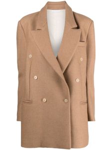 Niccolò Pasqualetti blazer en sergé à boutonnière croisée - Marron