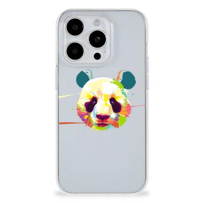 iPhone 15 Pro Telefoonhoesje met Naam Panda Color iPhone 15 Pro Telefoonhoesje met Naam Panda Color