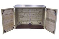 Lage tuinkast 141x113x122 cm- - Hout- Lutrabox