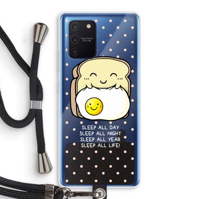 Sleep All Day: Samsung Galaxy Note 10 Lite Transparant Hoesje met koord