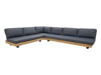 Los Angeles Loungehoek Set - Metaal Staal Poeder gecoat Antraciet