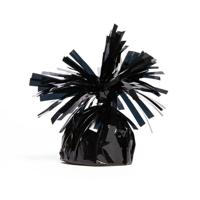 Globos Folie ballongewicht zwart, 170gram