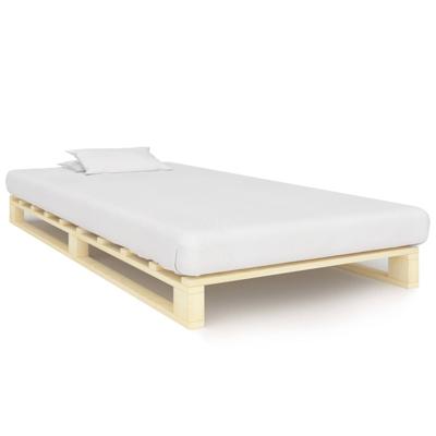 Bedframe pallet massief grenenhout 100x200 cm