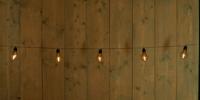 Solar 10 partylights met filament 4.5m/1.5m aanloopsnoer zwart / met steker en clip - Annas collection