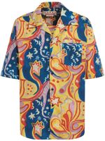 Marni chemise imprimée à manches courtes - Bleu