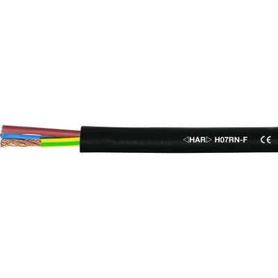 HELU 37079-1000 Rubberkabel H07RN-F 7 G 2.5 mm² Zwart 1000 m