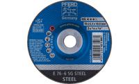 PFERD 62208626 E 76-6 SG STEEL/10,0 Afbraamschijf gebogen Diameter 76 mm Boordiameter 10 mm Staal 10 stuk(s) - thumbnail