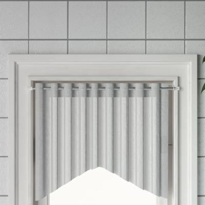 VidaXL Gordijnrails 2 st 40-60 cm aluminium wit en zilverkleurig