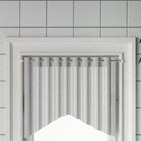 VidaXL Gordijnrails 2 st 40-60 cm aluminium wit en zilverkleurig