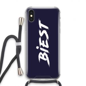 Biest: iPhone X Transparant Hoesje met koord