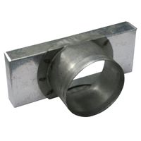 Einddeksel 170mm X 70mm Met Stuts (ronde Aansluiting) 80mm - thumbnail