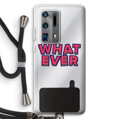 Whatever: Huawei P40 Pro Plus Transparant Hoesje met koord