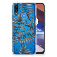 Motorola Moto E7/E7i Power | TPU Case | Leaves Grey