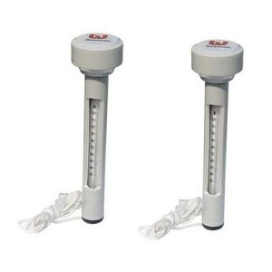 2x Drijvende zwembad thermometer