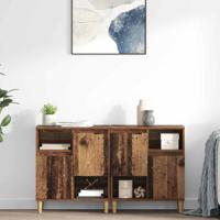 Dressoirs 2 pcs Oud Hout 60 x 35 x 70 cm Bewerkt hout