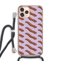 Bacon to my eggs #2: iPhone 11 Pro Transparant Hoesje met koord