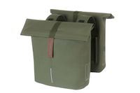 Basil tas city dubbel vegan leather | moss green