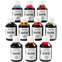 Schjerning Batikverf, diverse kleuren, 10x100 ml/ 1 doos Schjerning Batikverf, diverse kleuren, 10x100 ml/ 1 doos