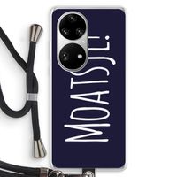 Moatsje!: Huawei P50 Pro Transparant Hoesje met koord