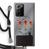 Jingle Ladies: Samsung Galaxy Note 20 Ultra / Note 20 Ultra 5G Transparant Hoesje met koord