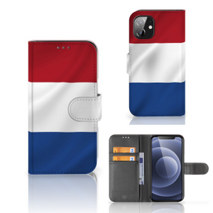 Apple iPhone 12 Mini Bookstyle Case Nederlandse Vlag