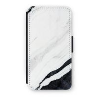 Elegante marmer: iPhone XS Flip Hoesje