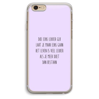 Gek: iPhone 6 Plus / 6S Plus Transparant Hoesje
