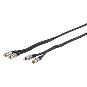 HQ SS3611/10 audio kabel 10 m 2 x RCA Zwart