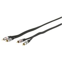 HQ SS3611/10 audio kabel 10 m 2 x RCA Zwart - thumbnail