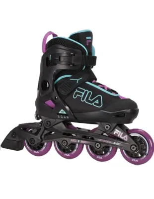 Fila X 2.0 C Verstelbare Inline Skate (zwart / Violet / Seawater) L (37-40) Zwart / Violet / Seawater Fila X 2.0 C Verstelbare Inline Skate (zwart / Violet / Seawater) L (37-40) Zwart / Violet / Seawater