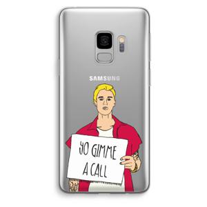 Gimme a call: Samsung Galaxy S9 Transparant Hoesje