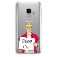 Gimme a call: Samsung Galaxy S9 Transparant Hoesje - thumbnail