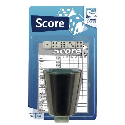 Clown Games dobbelset en scoreblok