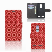 Lenovo K6 Telefoon Hoesje Batik Rood - thumbnail