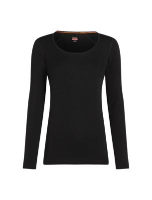 Icebreaker Merino 260 Tech LS Scoop Thermoshirt Dames Black M