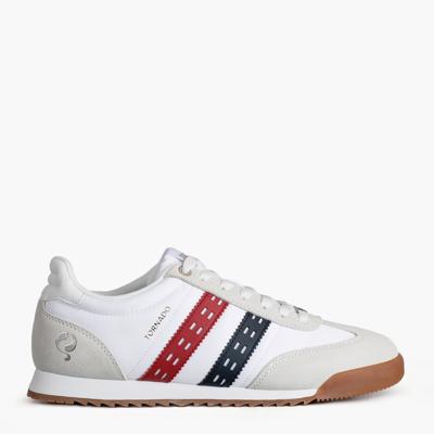 Heren Sneaker Tornado | Wit/Rood/Donkerblauw