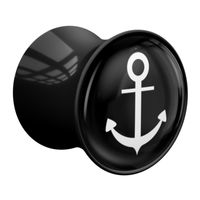 Double Flared Plug met Anchor Design Acryl Tunnels & Plugs - thumbnail