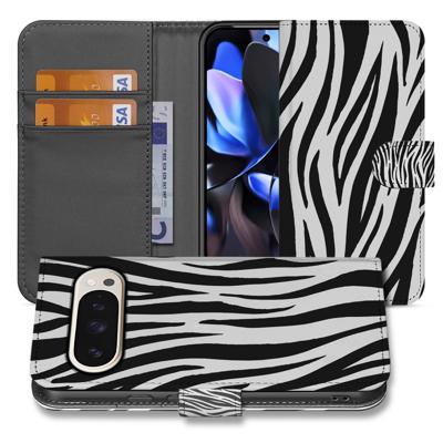 Elegant Zebra Design Google Pixel 10 Pro Smartphone | Durable Bookcase Hoesje for Daily Use Elegant Zebra Design Google Pixel 10 Pro Smartphone | Durable Bookcase Hoesje for Daily Use