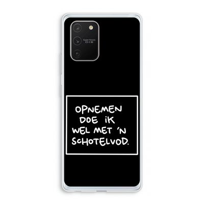 Schotelvod: Samsung Galaxy S10 Lite Transparant Hoesje
