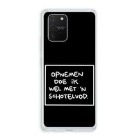 Schotelvod: Samsung Galaxy S10 Lite Transparant Hoesje