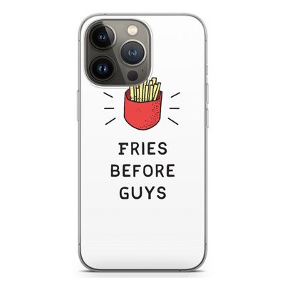 Fries before guys: iPhone 13 Pro Transparant Hoesje
