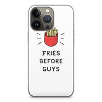 Fries before guys: iPhone 13 Pro Transparant Hoesje