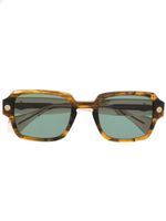 Vivienne Westwood lunettes de soleil carrées à effet écailles de tortue - Marron