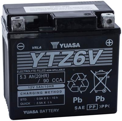 YUASA Battery ytz6v agm